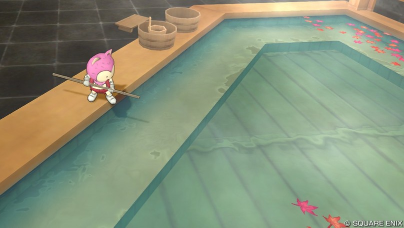 湯もみをするプクリポ