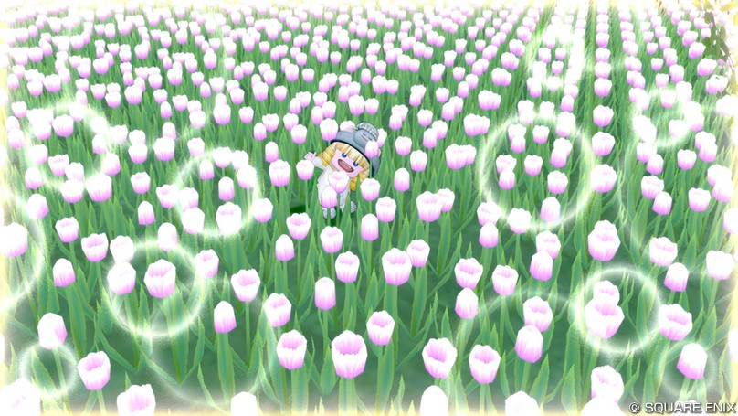 お花畑で つかまえて♪